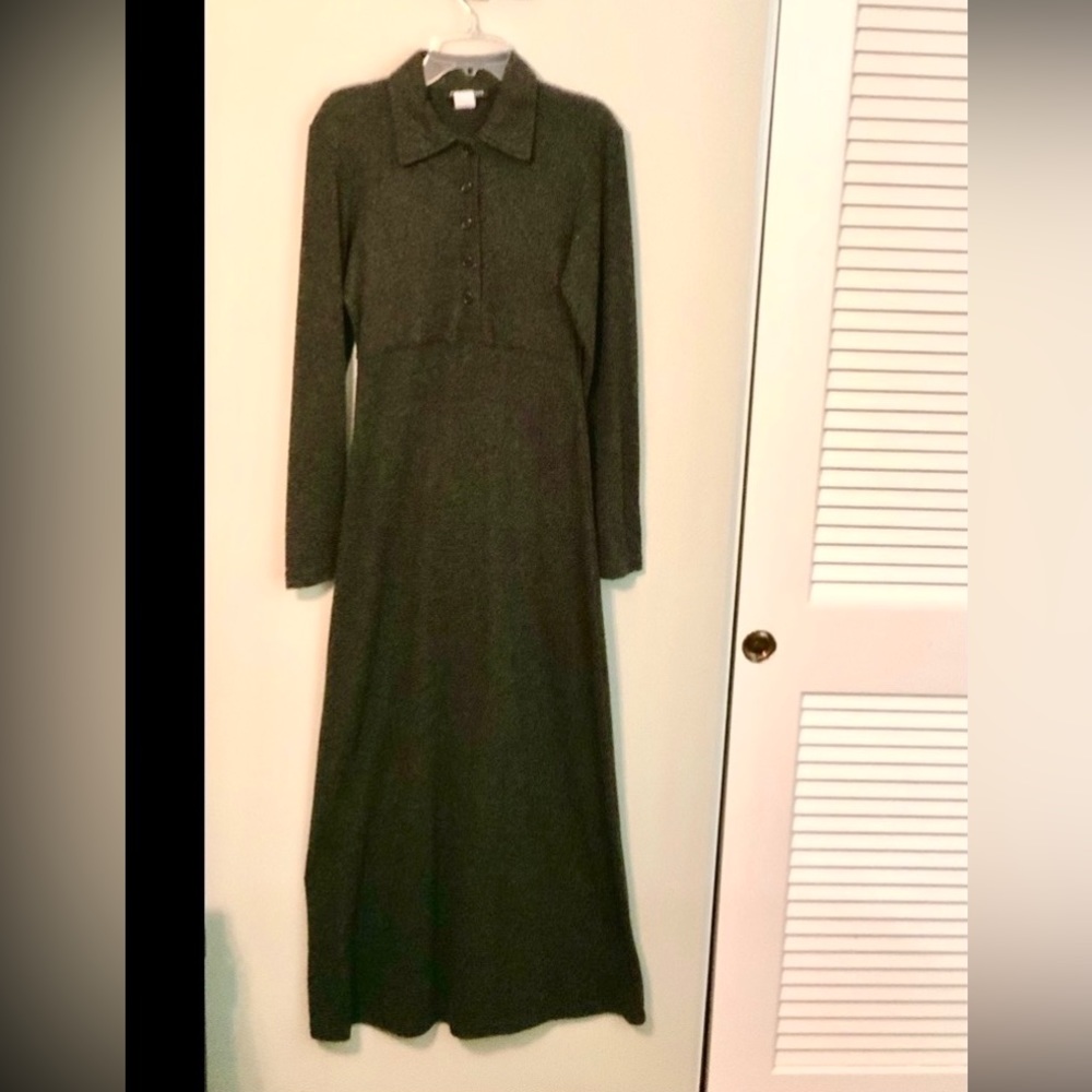 Dark grey, maxi dress, like new, small